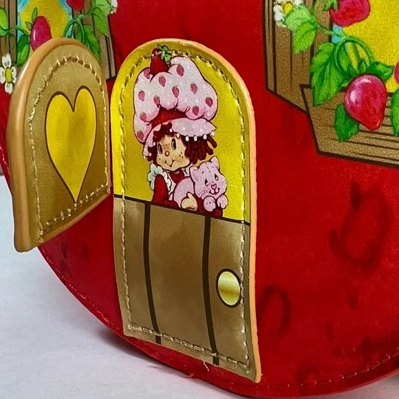 NWT Loungefly Strawberry Shortcake Strawberry House Mini Backpack - Picture 2 of 12